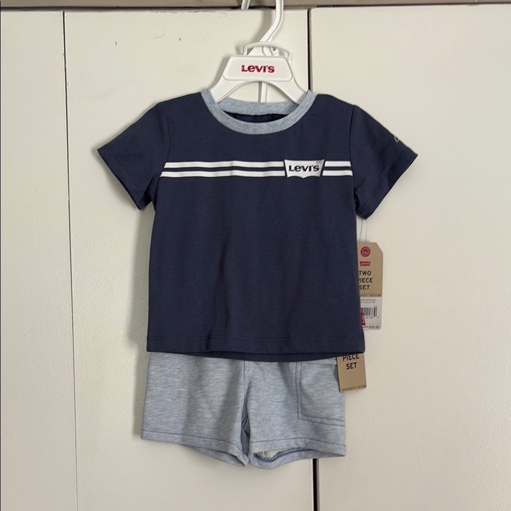 Levi's Blue and Light Gray Toddler Set